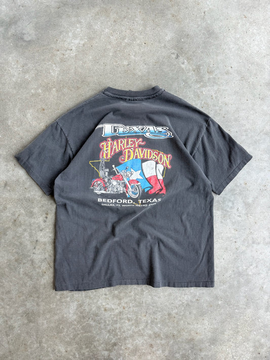 Vintage Single Stitch Faded Harley Davidson Texas Tee - XL