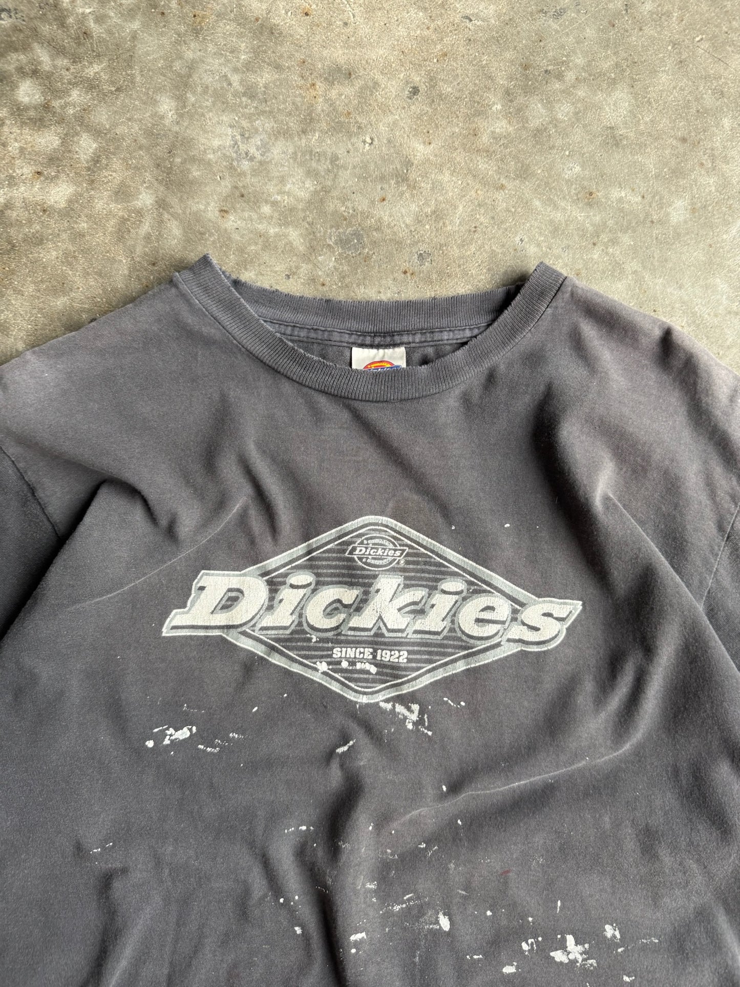 Vintage Black Dickies Painted Shirt - L