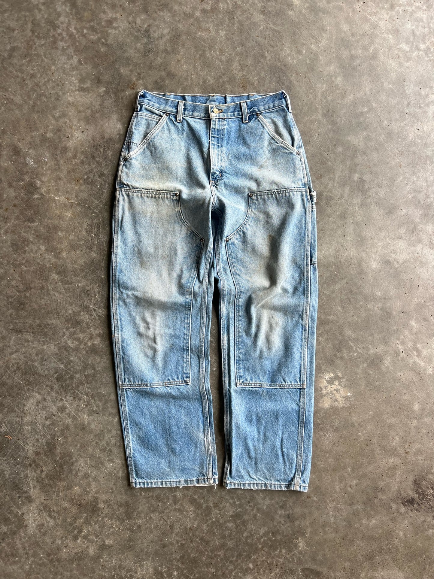 Vintage Faded Carhartt Double Knee Pants - 32