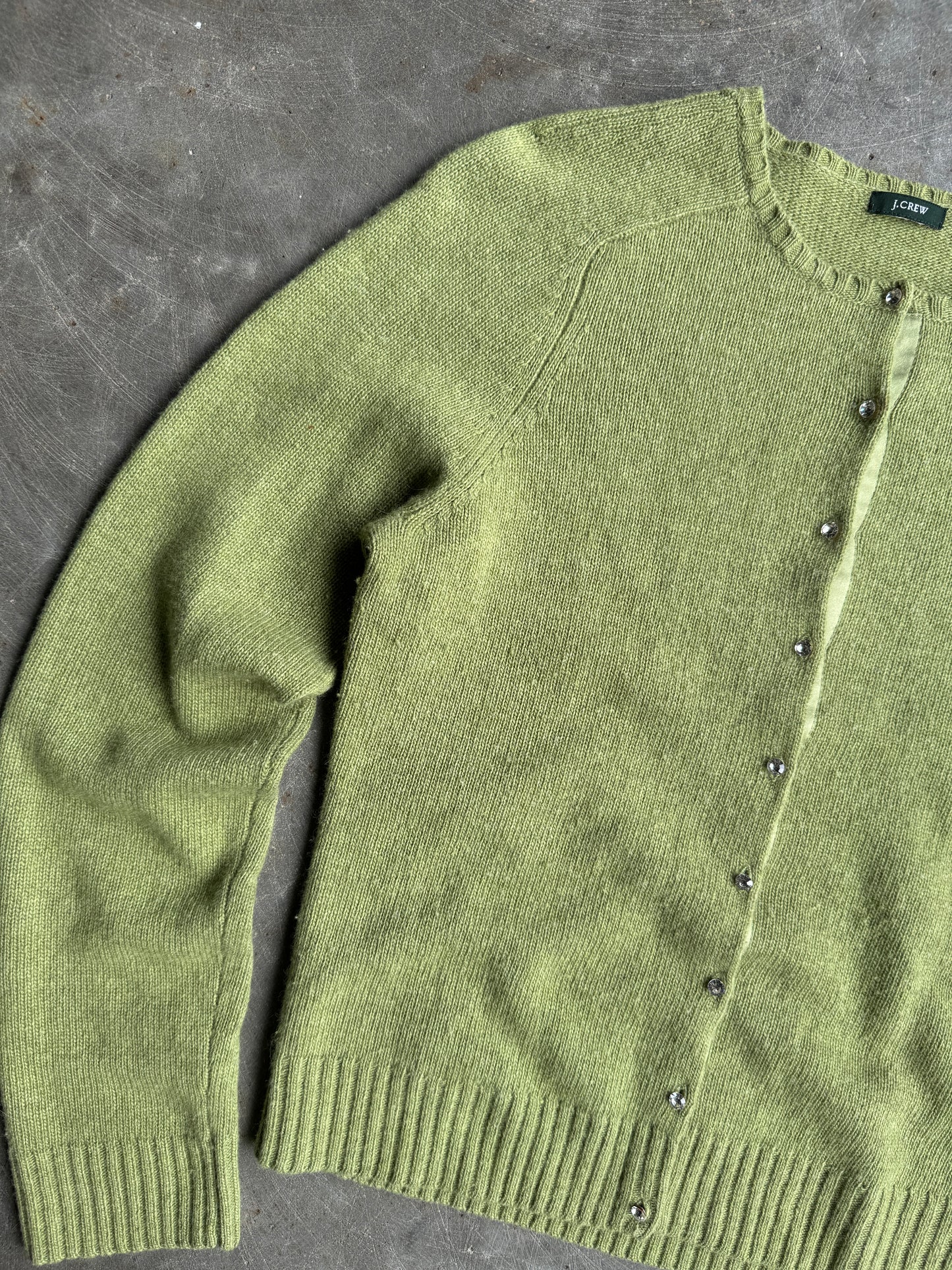 Vintage J Crew Green Cardigan - M