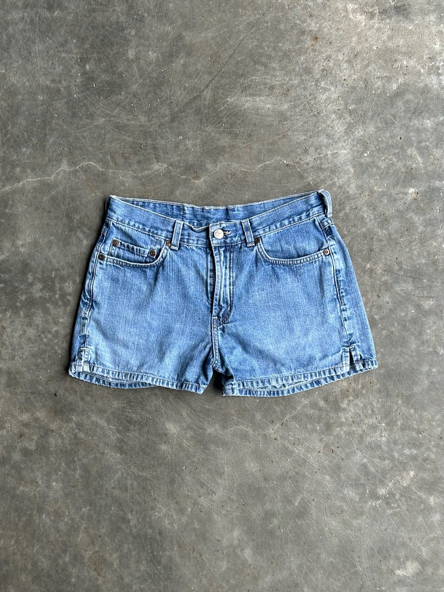 Vintage Faded Medium Wash Denim Lucky Brand Shorts - 29