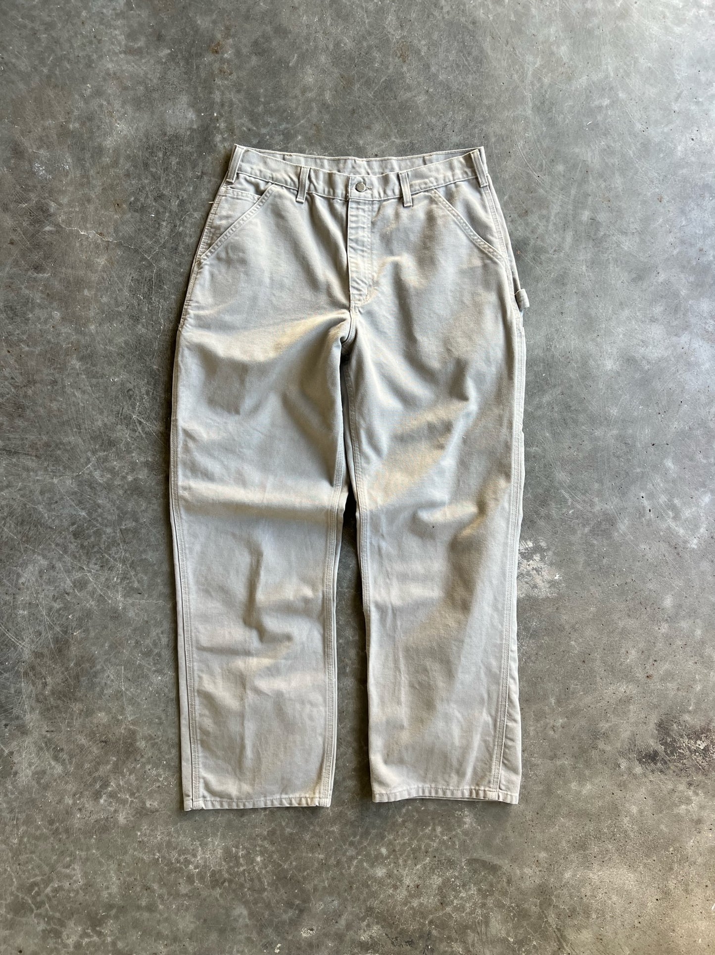 Vintage Beige Carhartt Carpenter Pants - 34