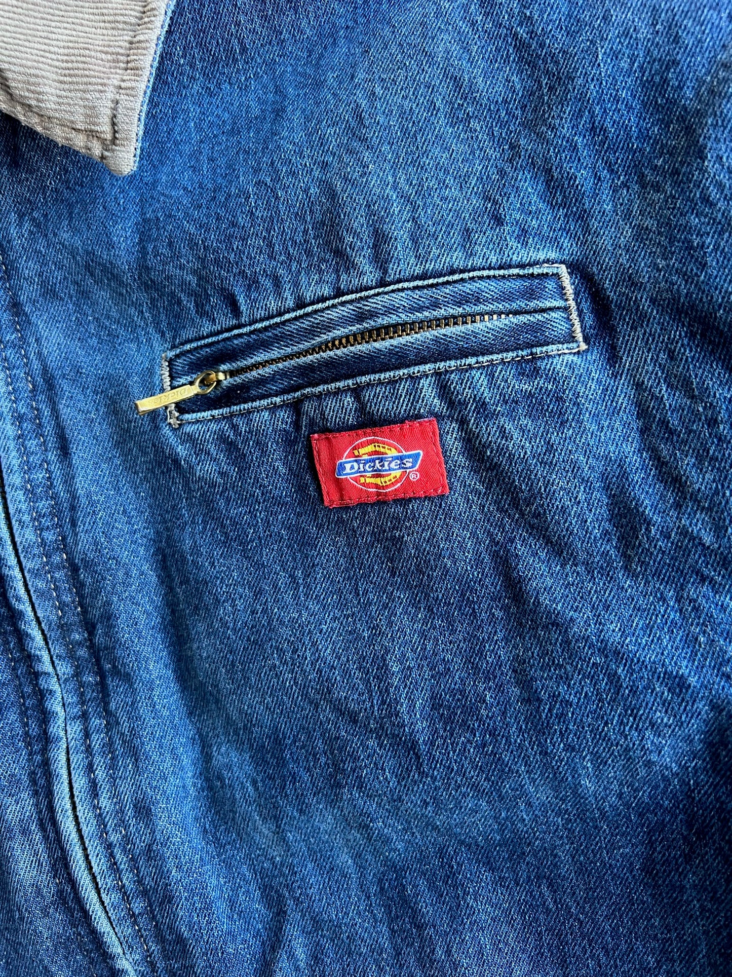 Vintage Dark Wash Dickies Denim Jacket - XXL