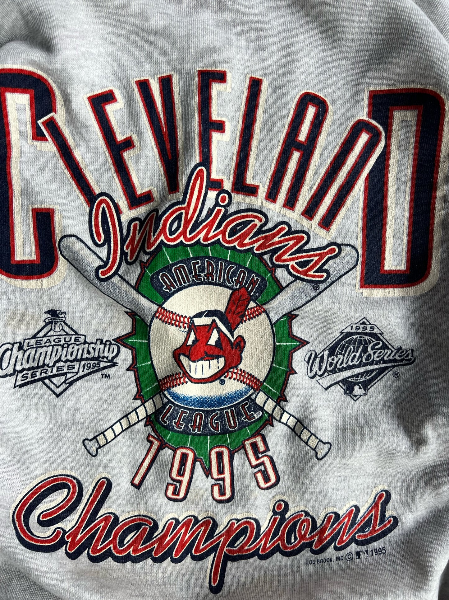 Vintage Cleveland Indians Champions Crew - L