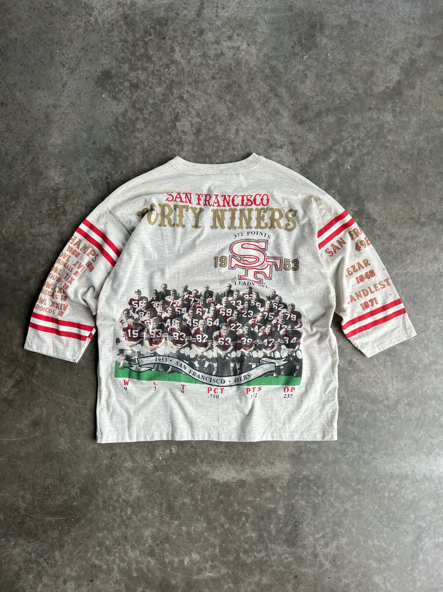 Vintage San Francisco 49ers Single Stitch Long Gone Shirt - XL