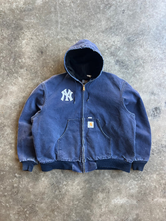 Vintage Navy Yankees Carhartt Jacket - S