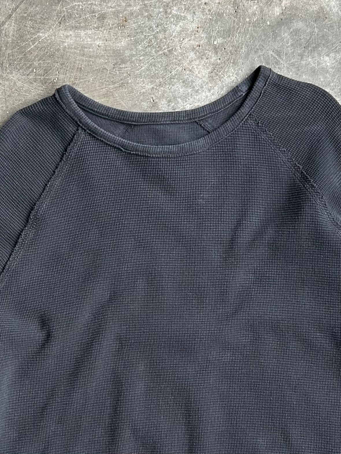 Vintage Carbon2Cobalt Black Cropped Thermal - L