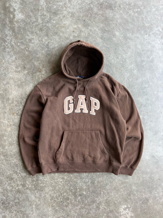 Vintage Brown Gap Hoodie - M