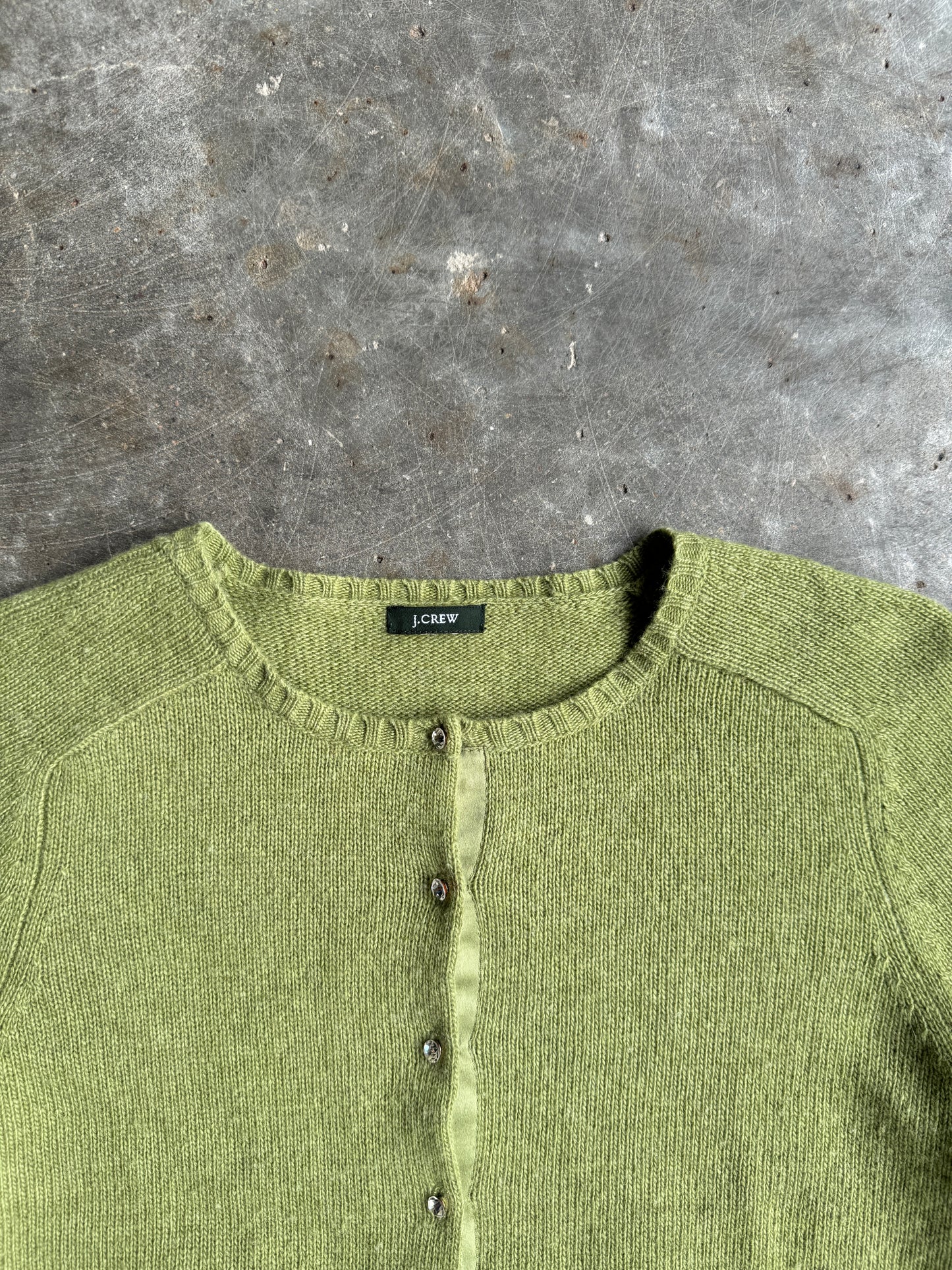 Vintage J Crew Green Cardigan - M