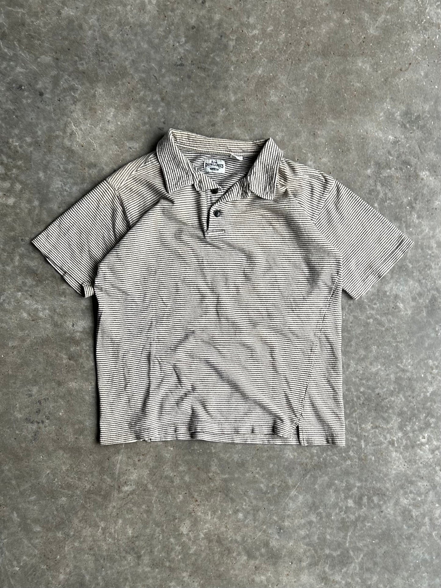 Vintage Lee Dungarees Striped Polo - M