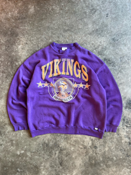 Vintage Minnesota Vikings Crew - XL