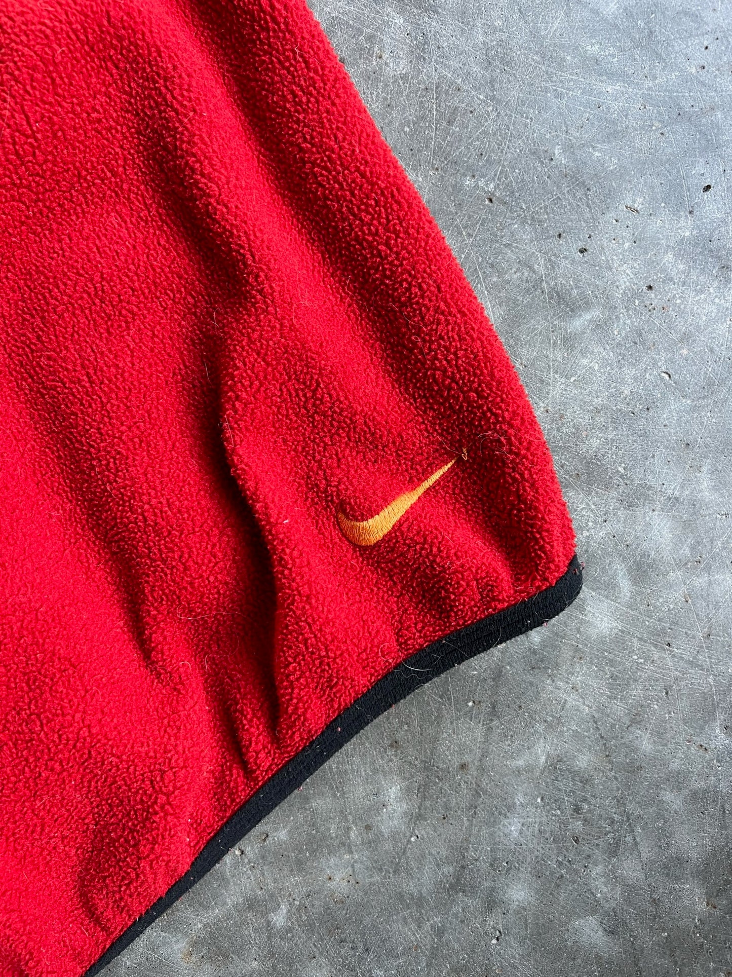 Vintage Red Nike Fleece Vest - XL