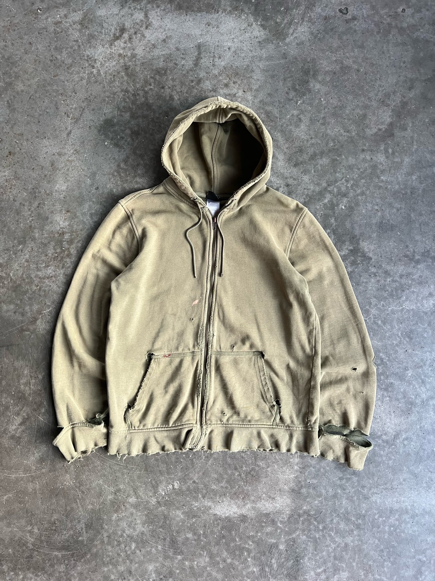 Vintage Green Patagonia Hooded Zip Up - M