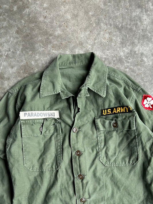 Vintage Green U.S. Army Button-Up - M