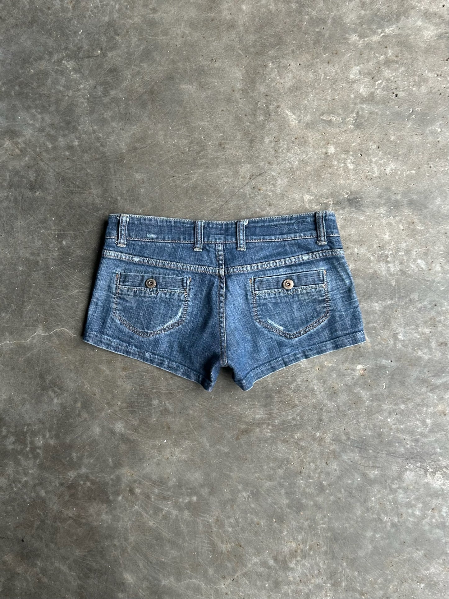 Vintage Dark Wash American Eagle Denim Micro Shorts - 32