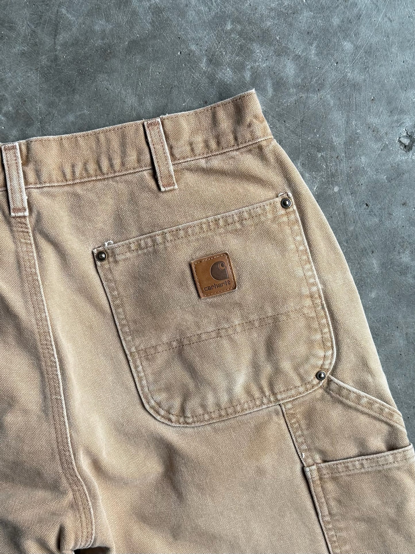 Vintage Tan Carhartt Double Knee Pants - 31