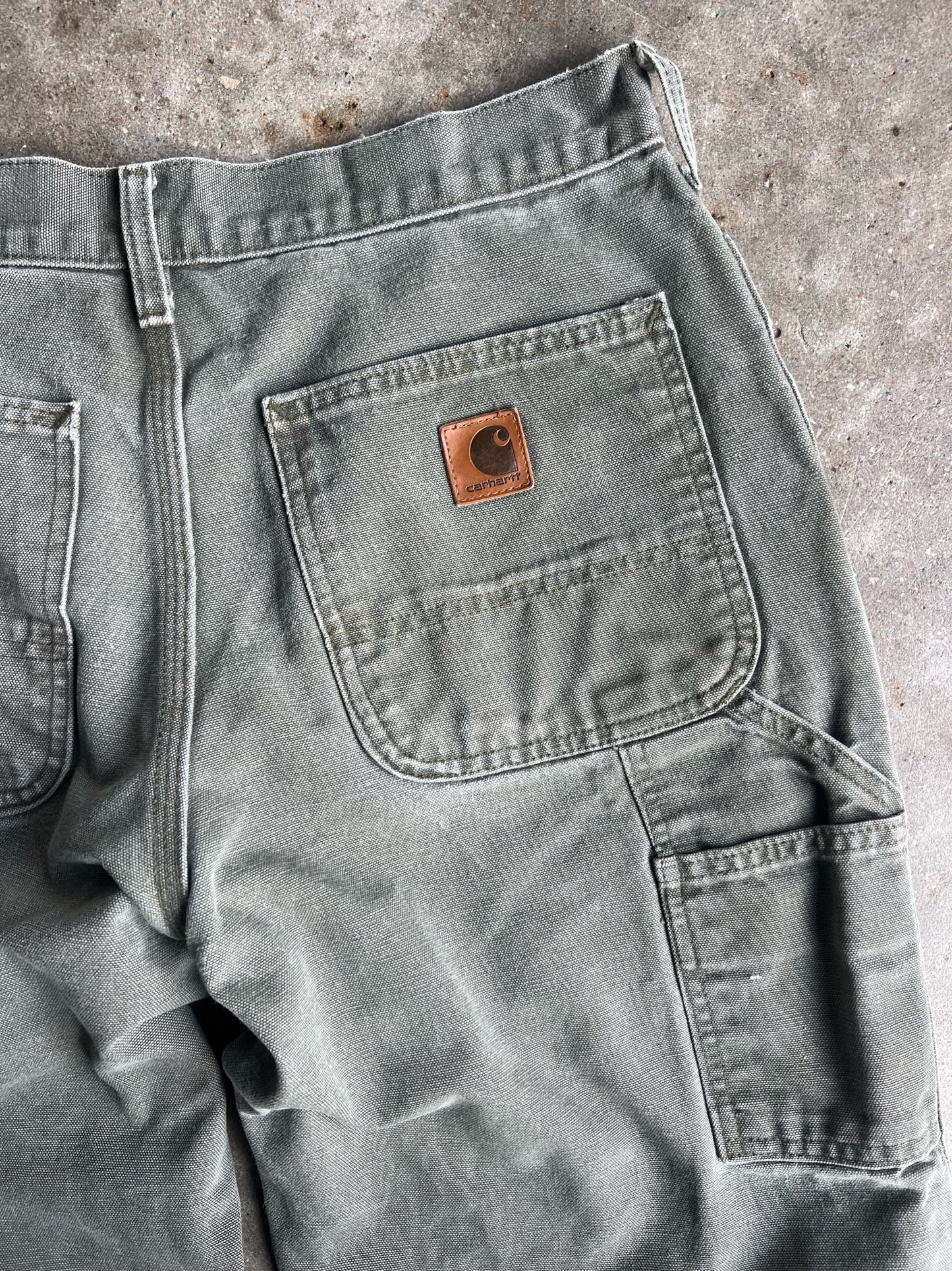 Vintage Green Carhartt Carpenter Pants - 31