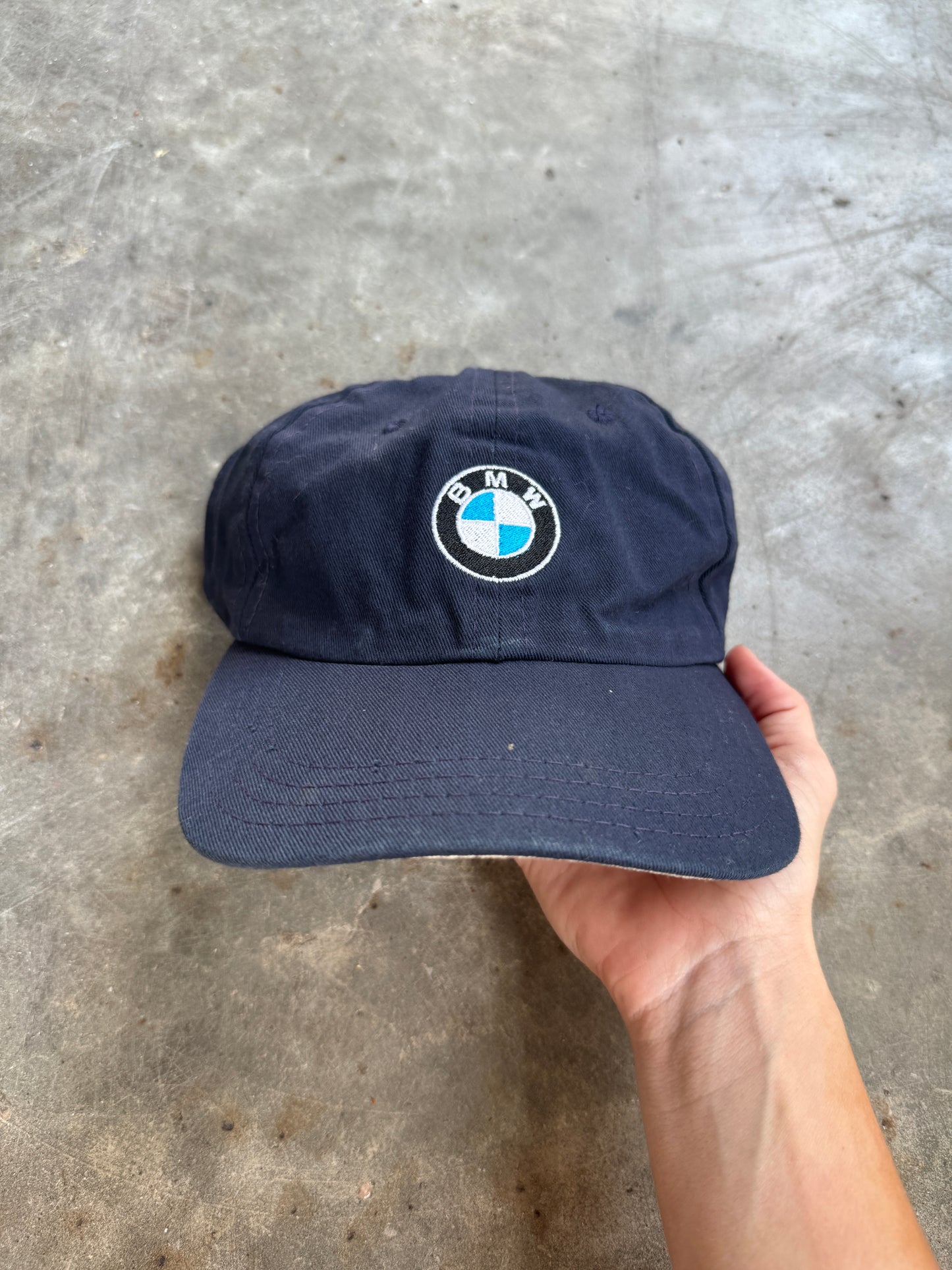 Vintage Navy BMW Adjustable Hat