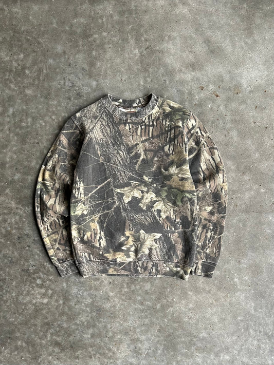 Vintage Mossy Oak Classics Camo Crew - L