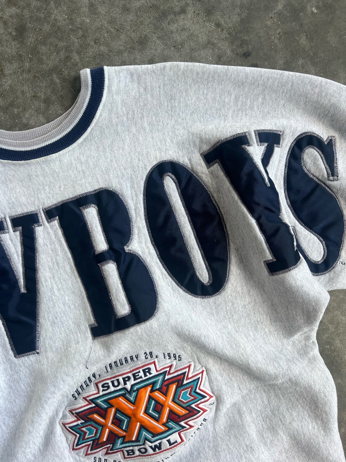 Vintage NFL Dallas Cowboys Super Bowl 1996 Crew - M