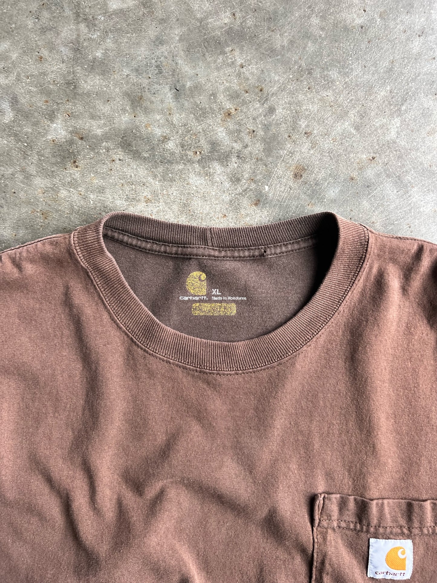 Brown Faded Pocket Carhartt Shirt - XL