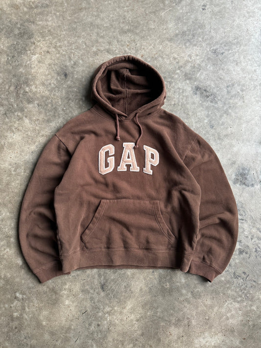 Vintage Brown Gap Hoodie - S