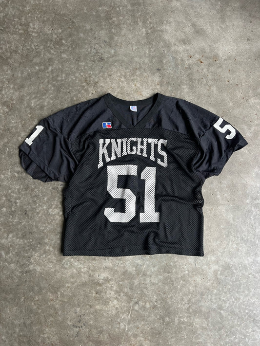 Vintage Black Russell Knights Jersey - XL