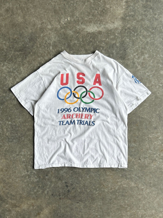 Vintage 1996 Olympic Archery Team Shirt - L