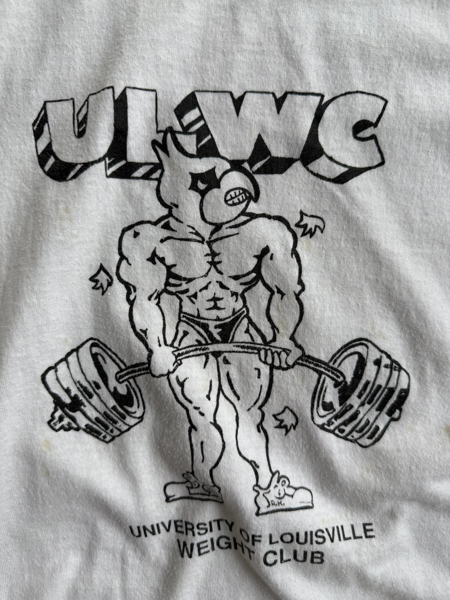 True Vintage White ULWC Distressed Tee - M