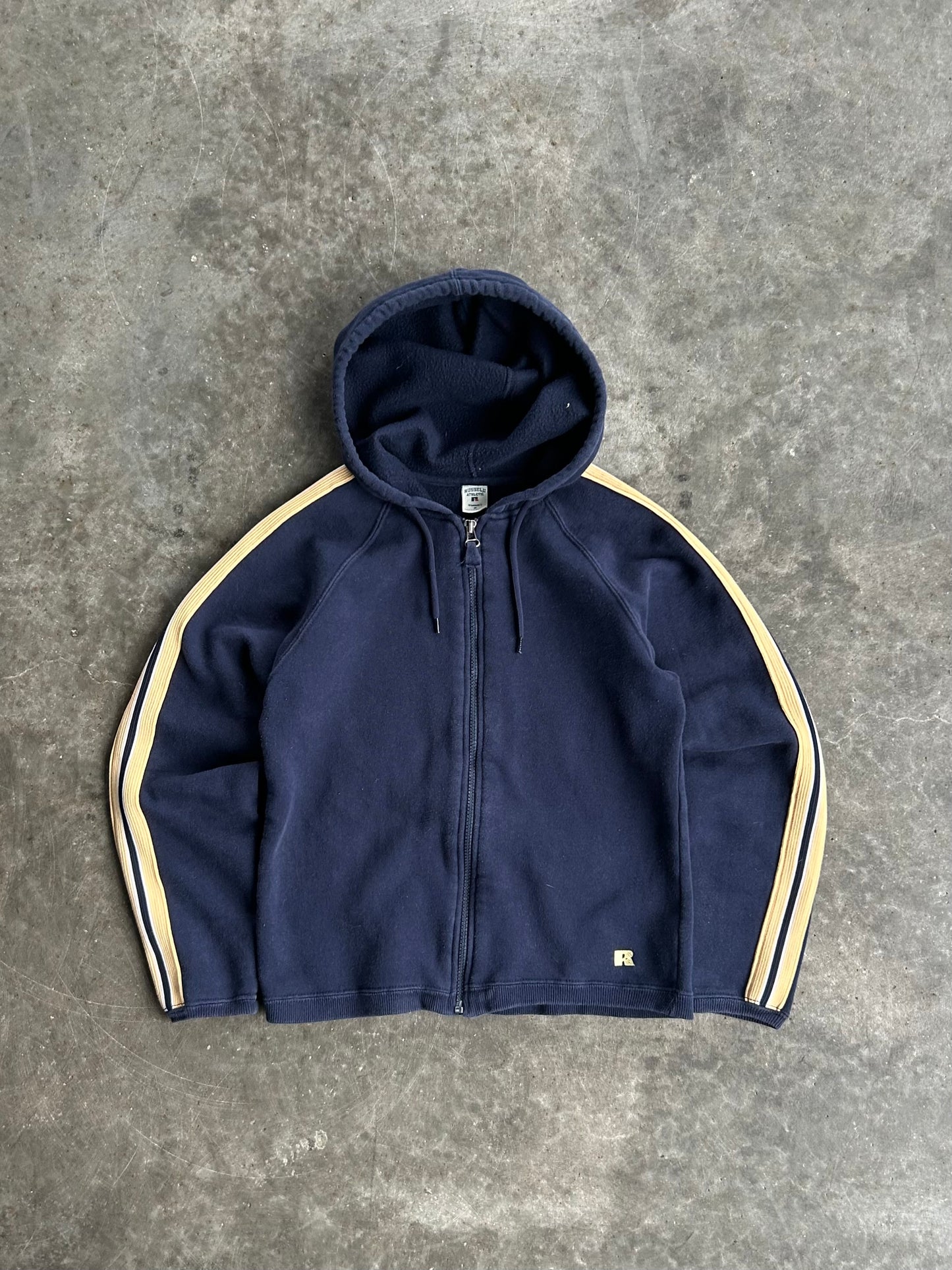 Vintage Russell Athletic Stripe Zip Up - M