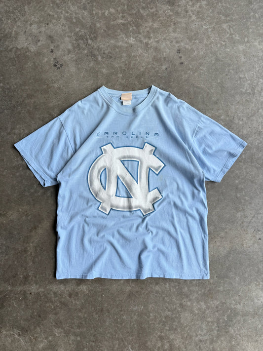 Vintage Faded North University of Carolina Distressed Tee - XL