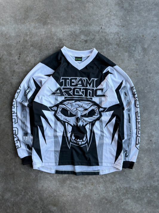 Vintage Arcticwear Team Arctic Skull Raving Jersey - S