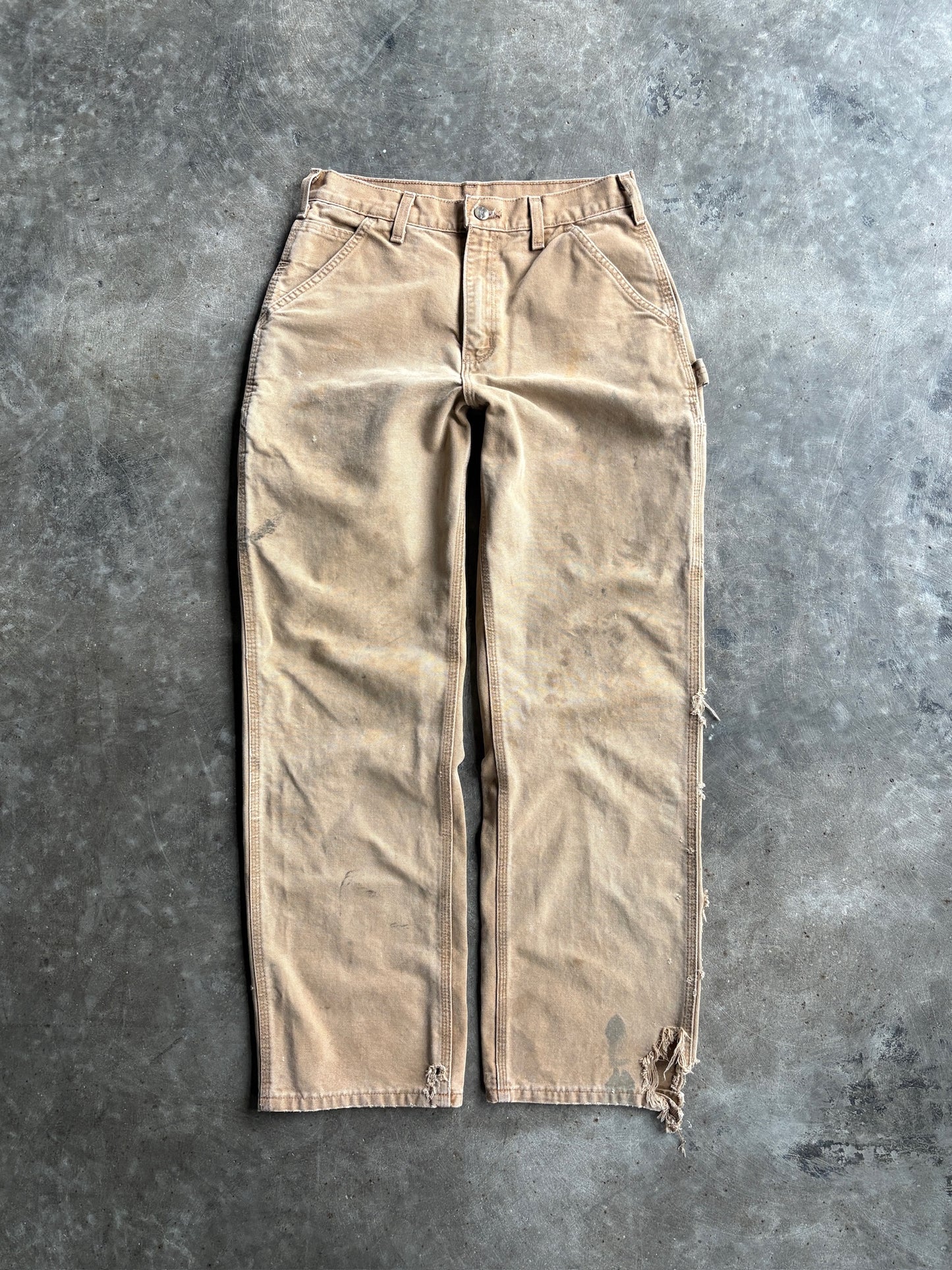 Vintage Distressed Camel Carhartt Carpenter Pants - 30