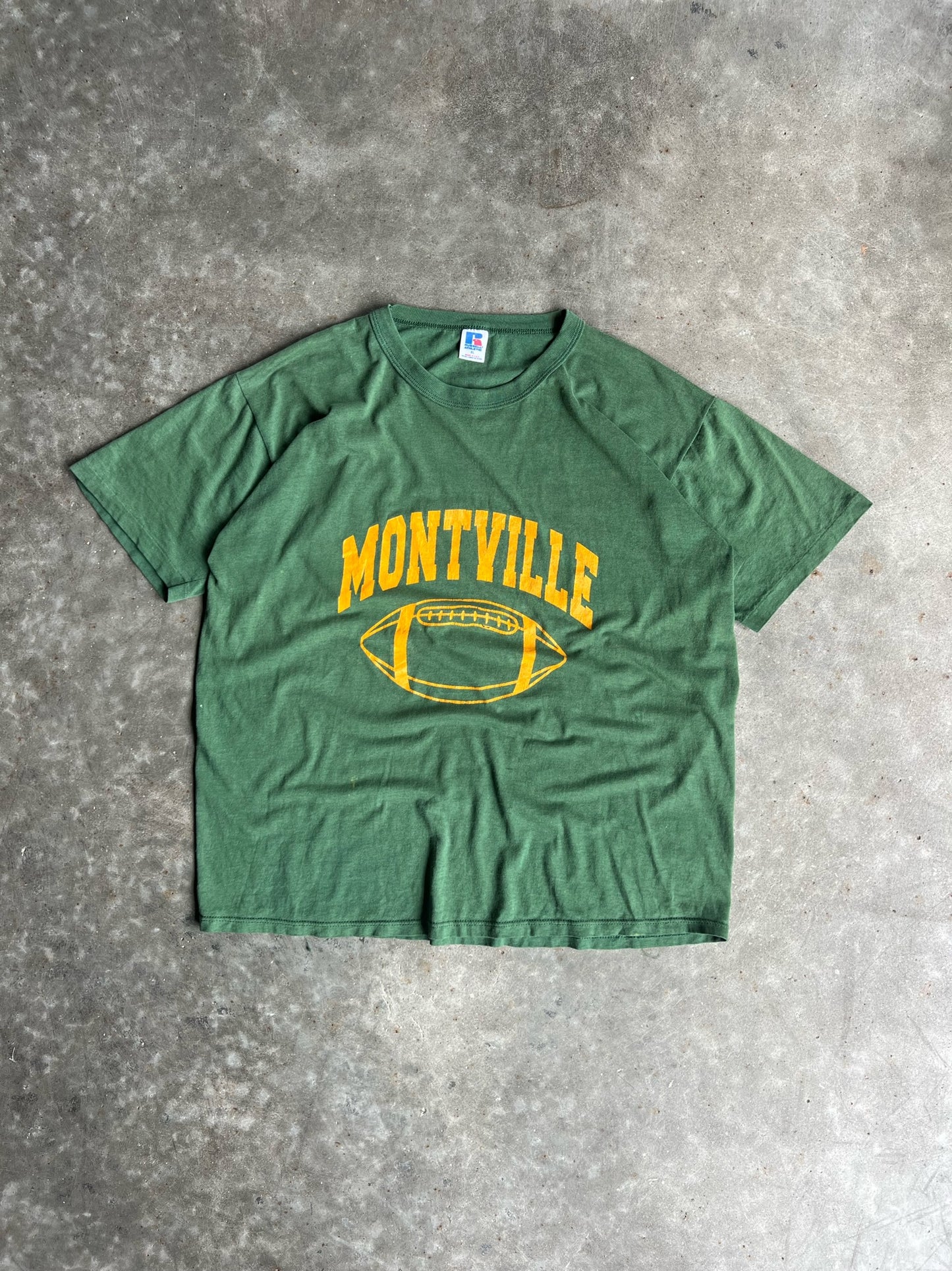 Vintage Green Montville Football Shirt - XL