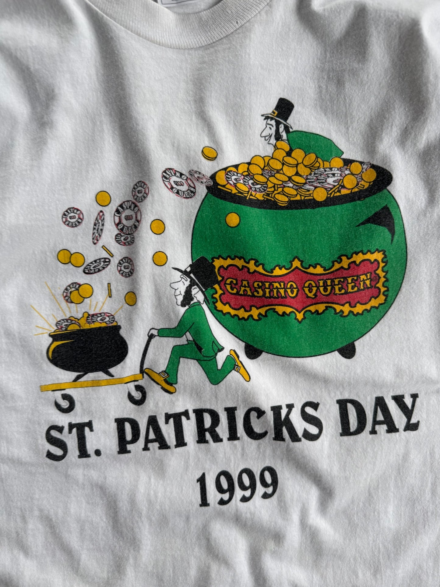 Vintage St. Patrick’s Day 1999 Casino Queen Shirt - XL