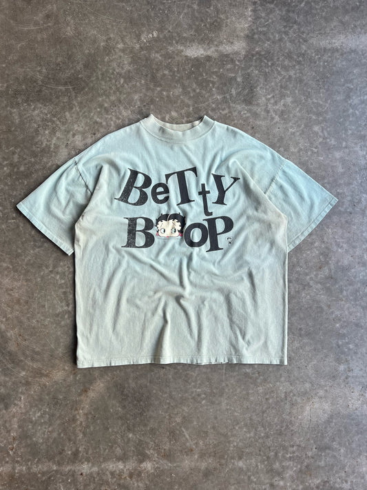 Vintage Sage Green Betty Boop Shirt - XXL