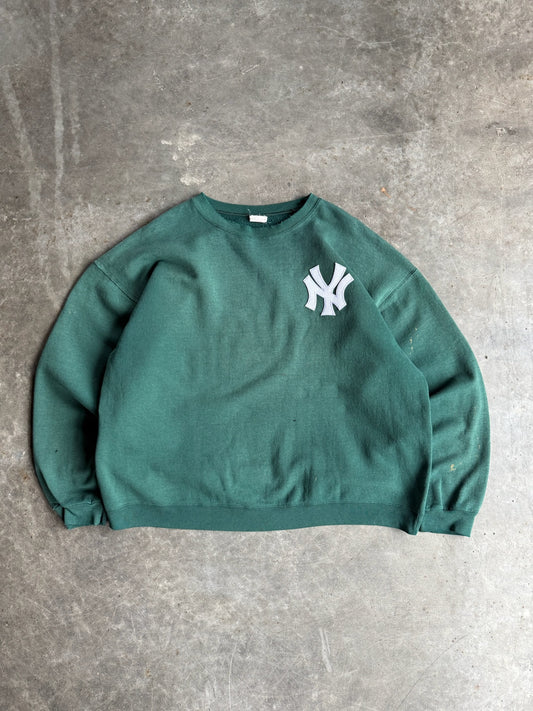 Vintage Green Yankees Crew - XL