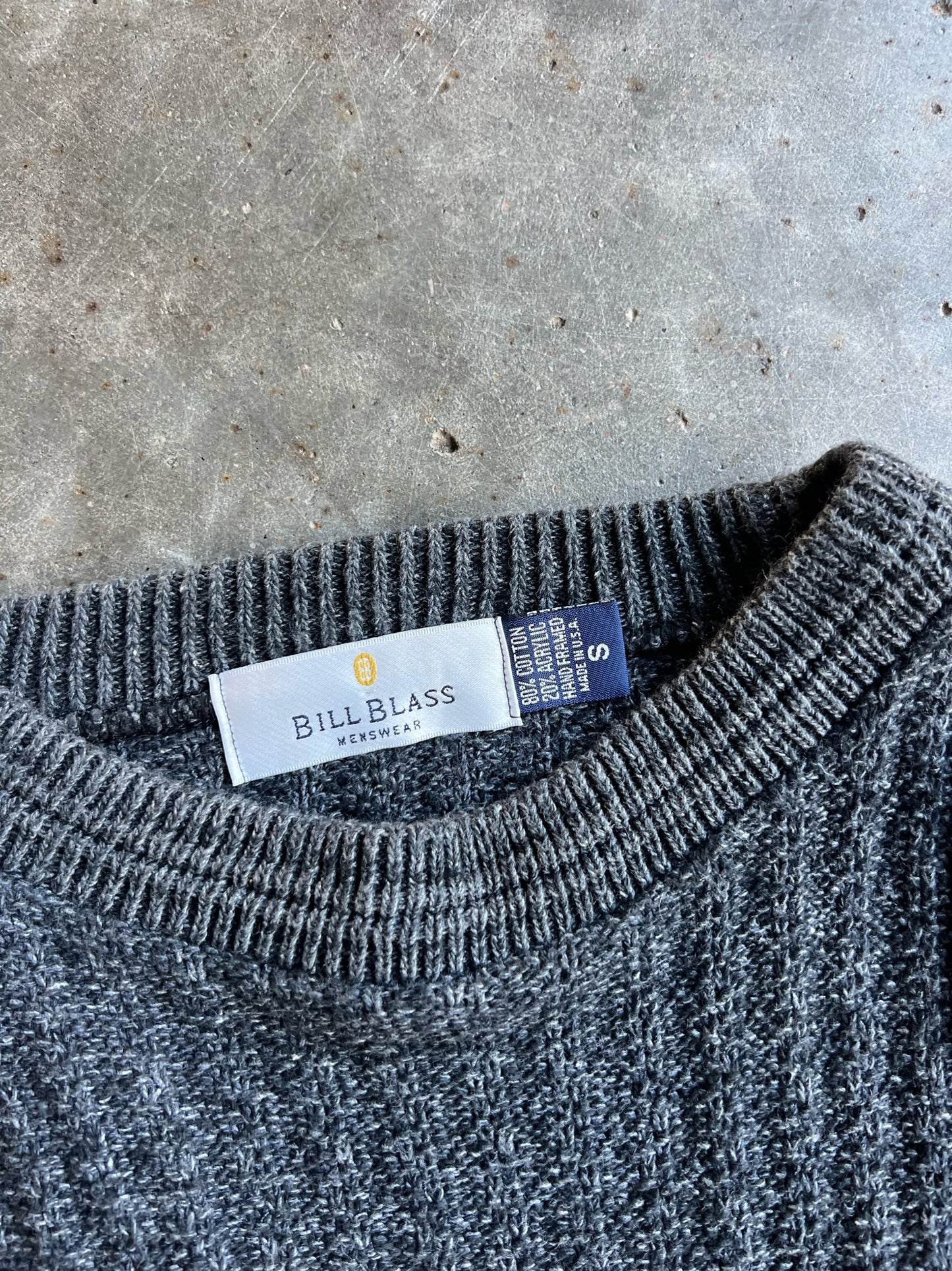 Vintage Dark Grey Bill Blass Sweater - S