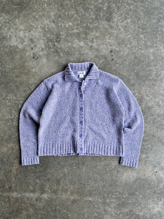 Vintage Kamala Purple Button Up Sweater - M