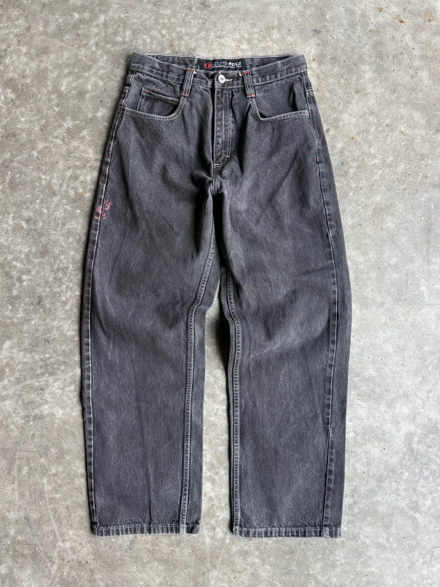 Vintage Black Southpole Denim Pants - 30