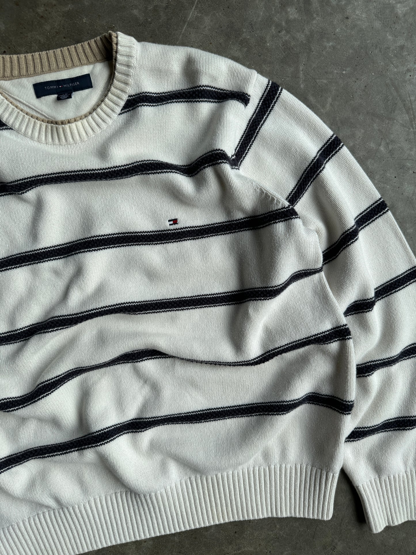 Vintage Tommy Hilfiger Striped Sweater - L