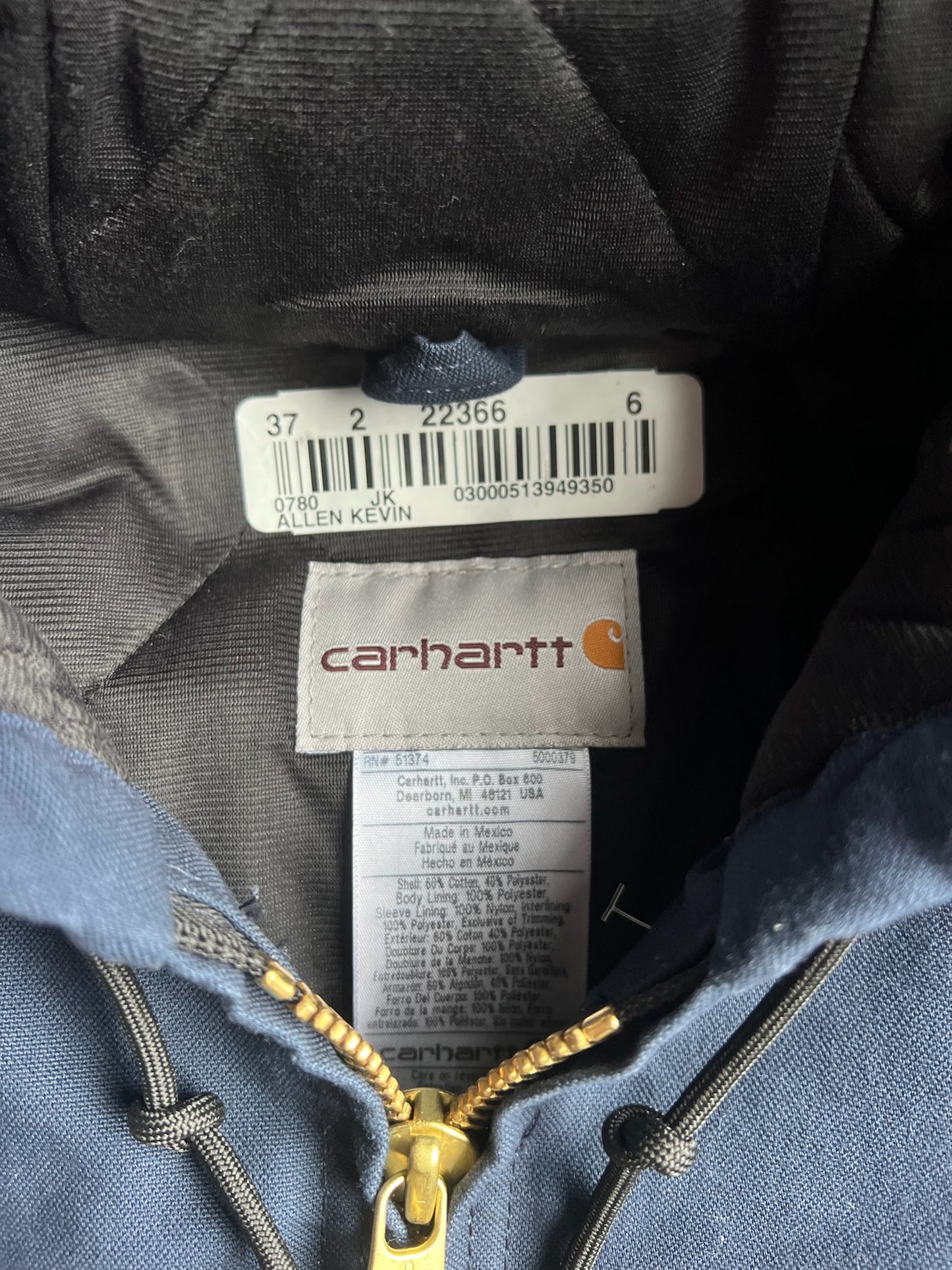 Vintage Navy Yankees Carhartt Jacket - L