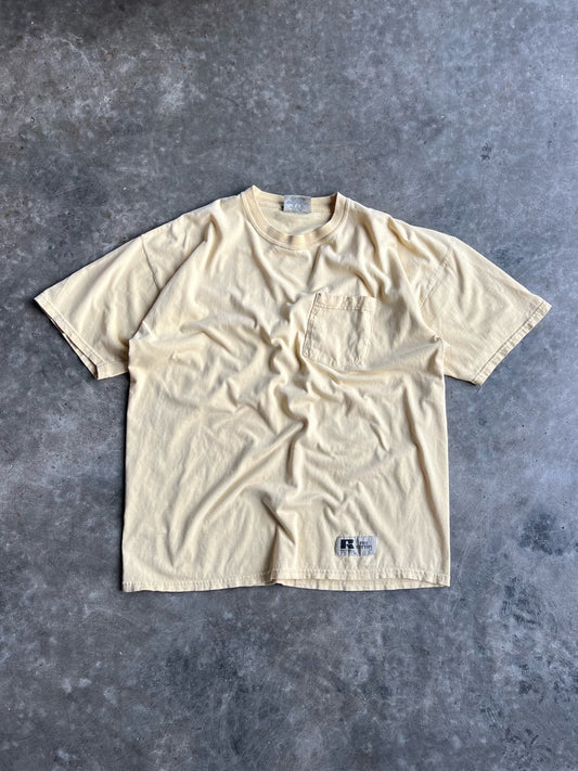 Vintage Pale Yellow Russell Shirt - L