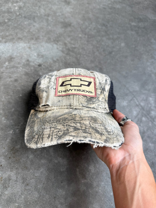 Vintage Chevy Trucks Camo Trucker Snapback Hat