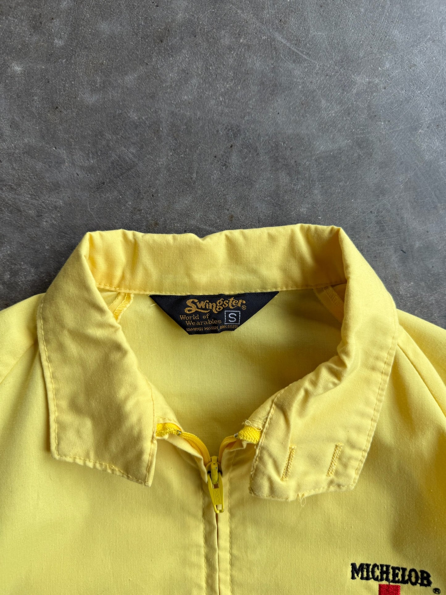 Vintage Yellow Michelob Graphic Jacket - S