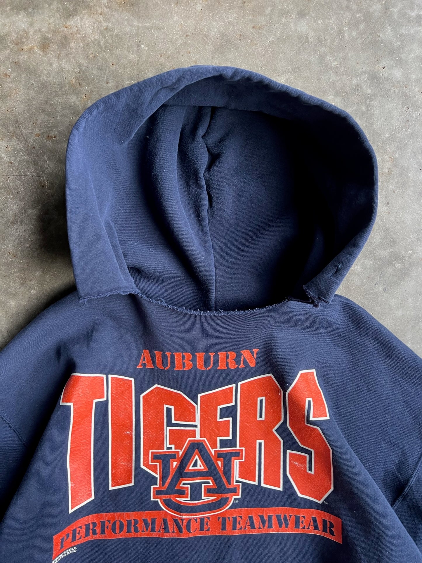 Vintage Navy Auburn Tigers Hoodie - XL