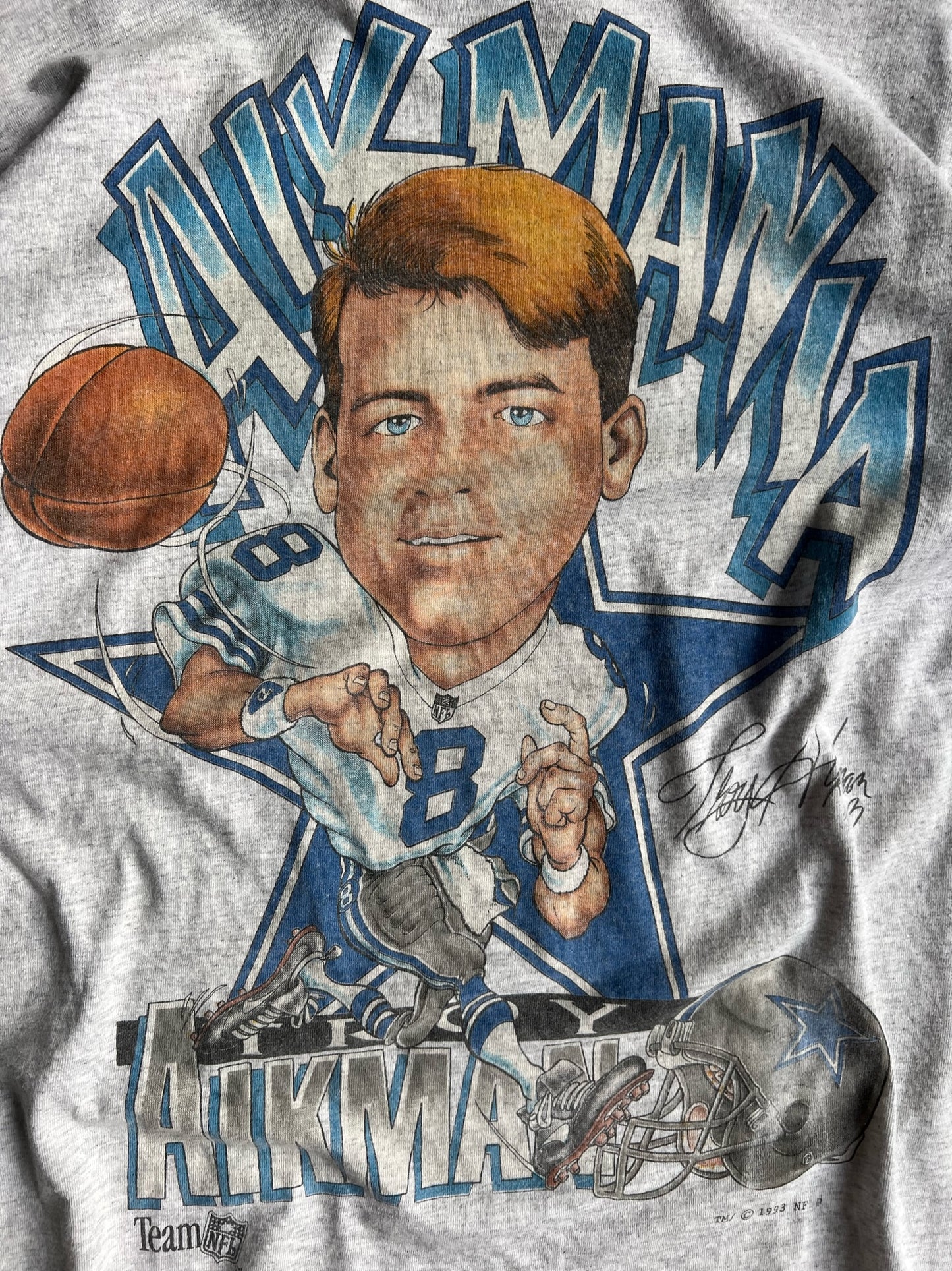 Vintage NFL Dallas Cowboys Troy Aikman Shirt - M