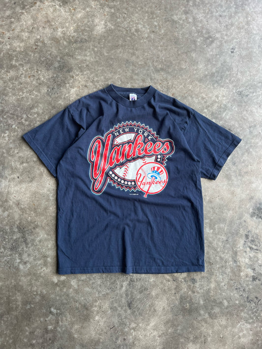 Vintage Navy New York Yankees Shirt - XL