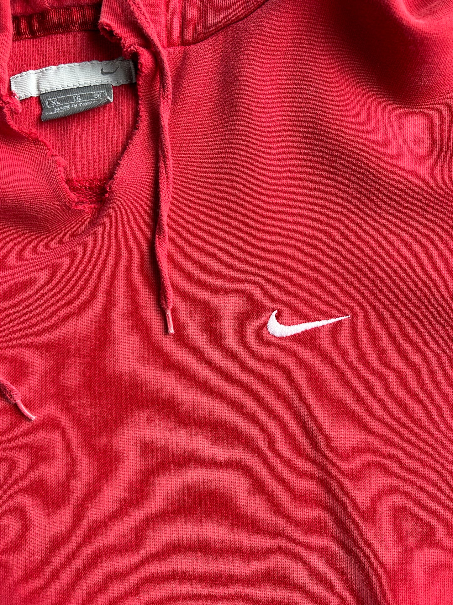 Vintage Red Nike Hoodie - XL