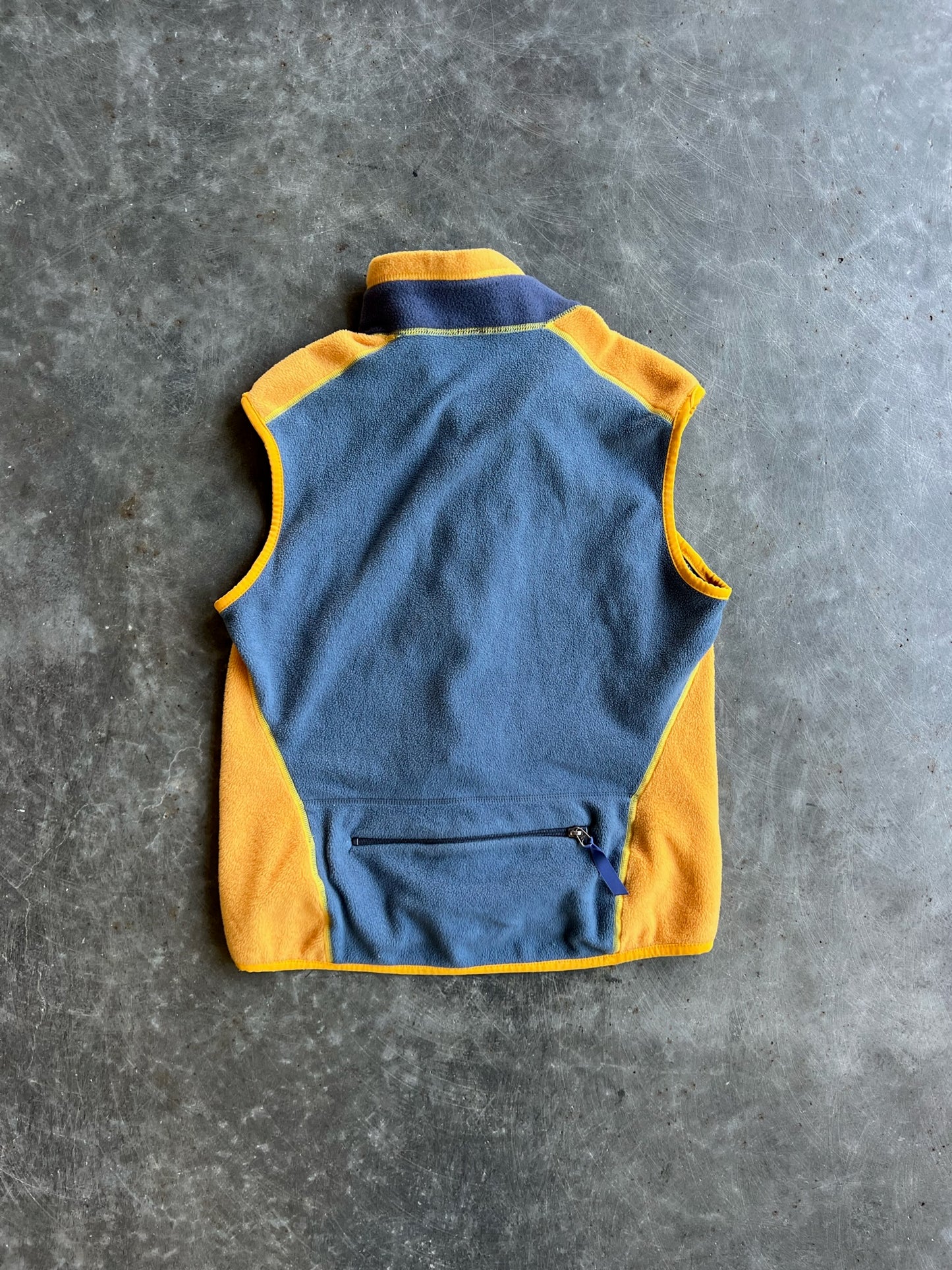 Vintage Yellow Fleece Patagonia Zip Up Vest - M